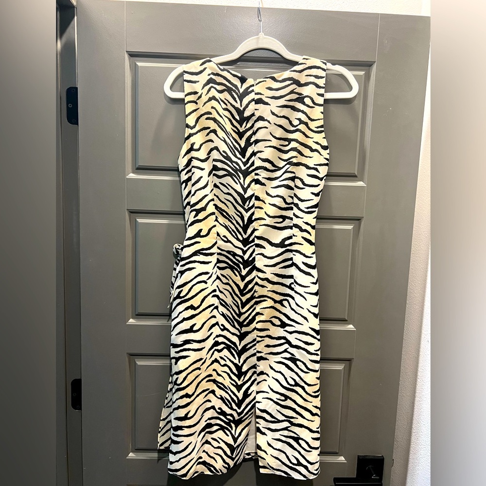 David Warren Zebra Dress - Size 8